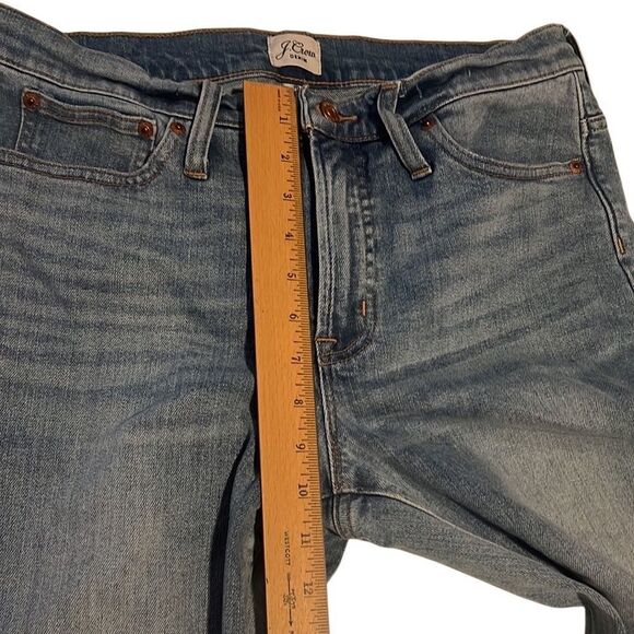 J. Crew Toothpick Blue 9 Inch High-Rish Denim Jeans Size 30 - Picture 10 of 12